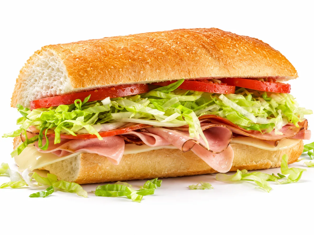 Jersey Mike's Original Italian sub sliced fresh with Mike's Way toppings