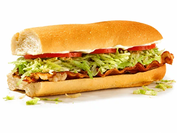 Jersey Mike's BLT sub with bacon, lettuce, tomato and mayo