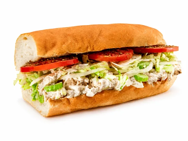 Jersey Mike's Chicken Salad sub with celery and black pepper