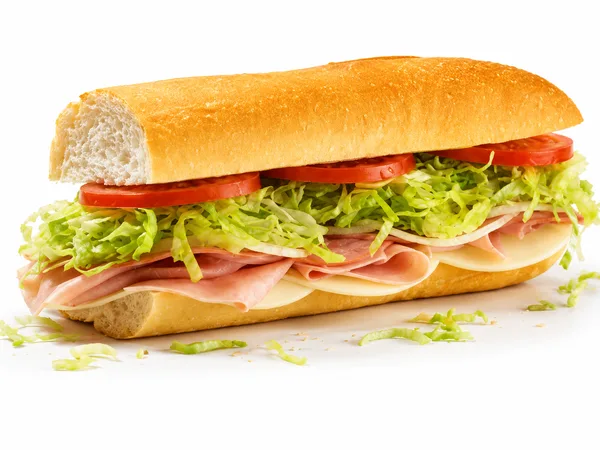 Jersey Mike's Stickball Special sub with provolone, ham and salami
